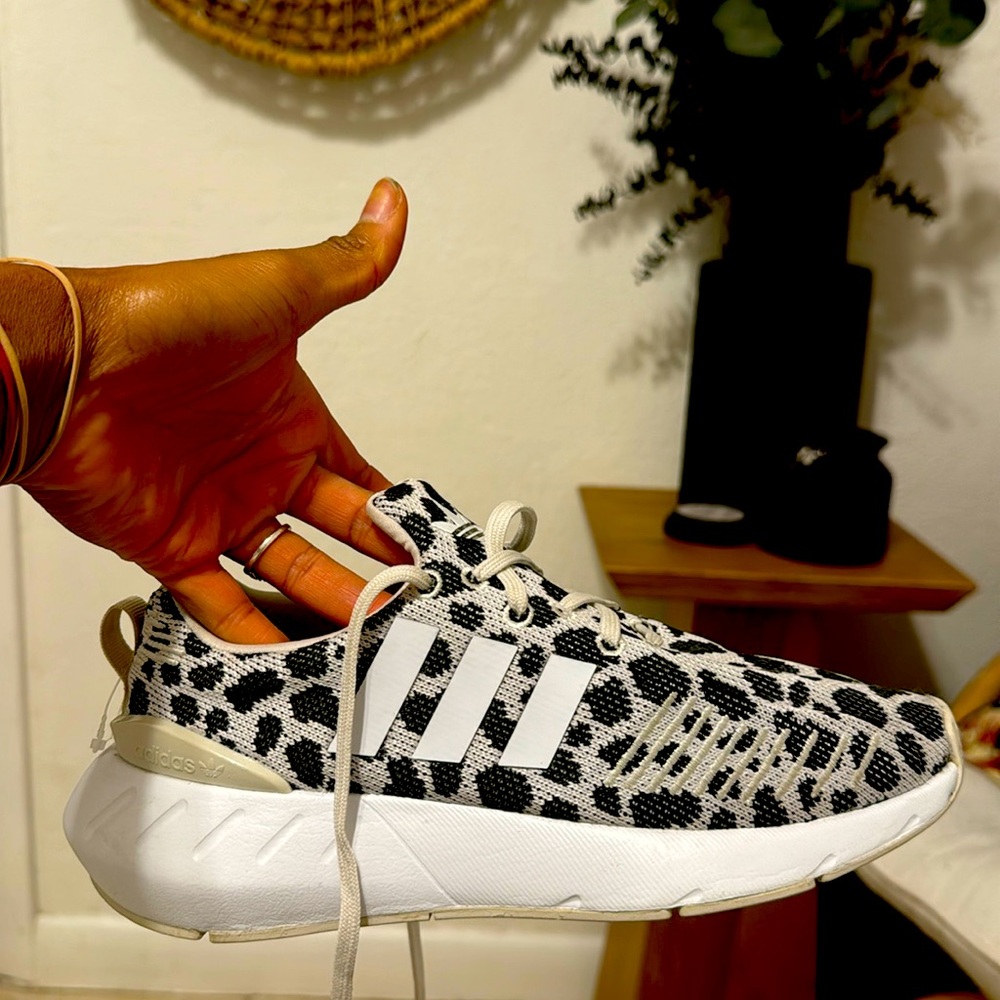 Brand new adidas. Size 4, but it fits like a 5.5 or 6.5